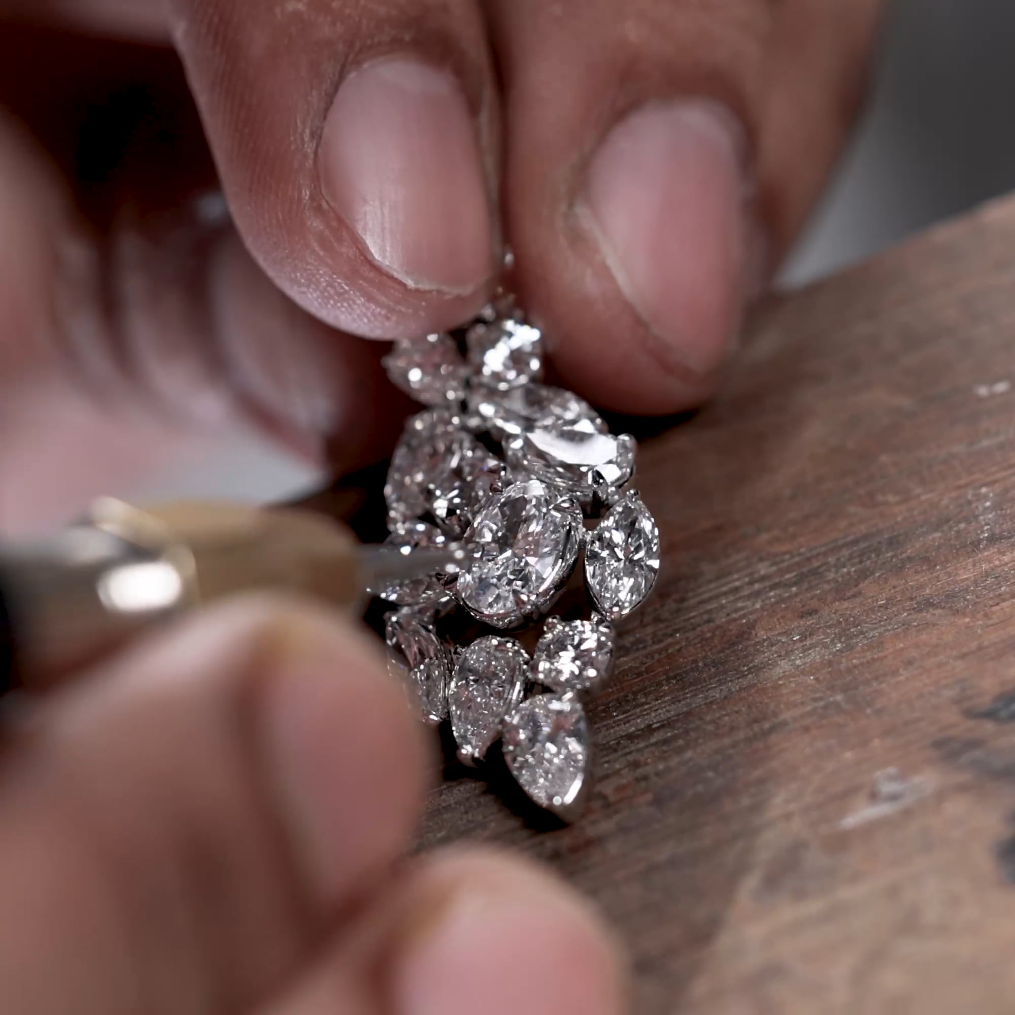 Carmona Lab Grown Diamond Elegant Drop Earrings