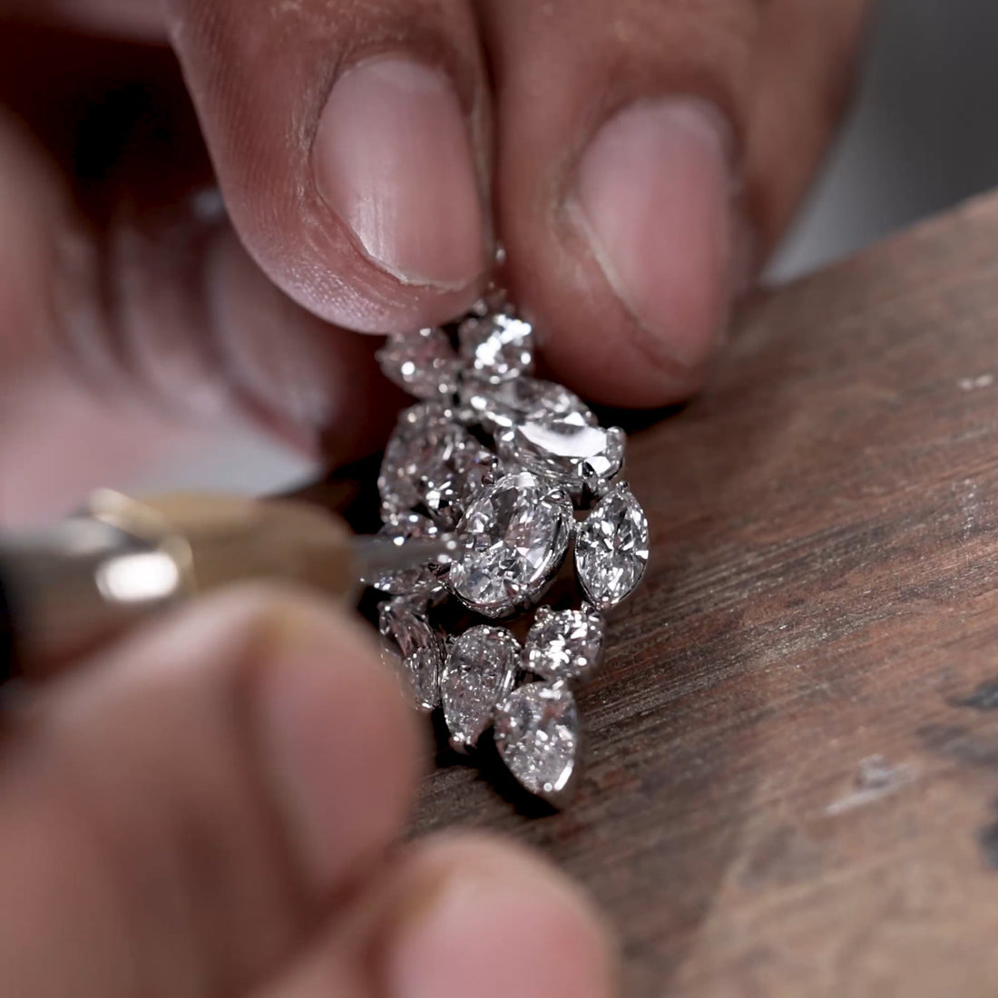 Carmona Lab Grown Diamond Elegant Drop Earrings