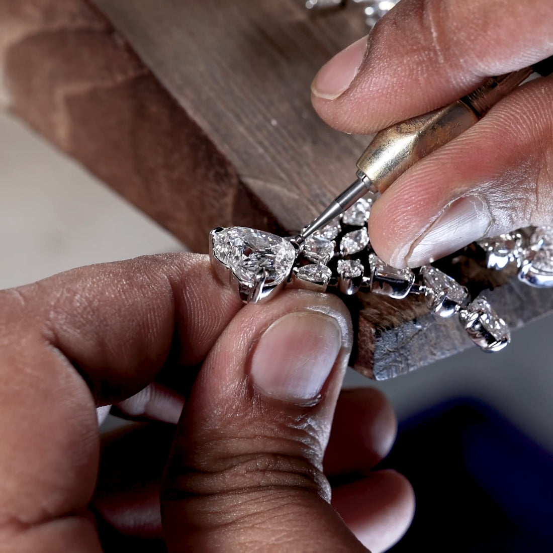 Rajvara Regal Lab Grown Diamond Statement Earrings