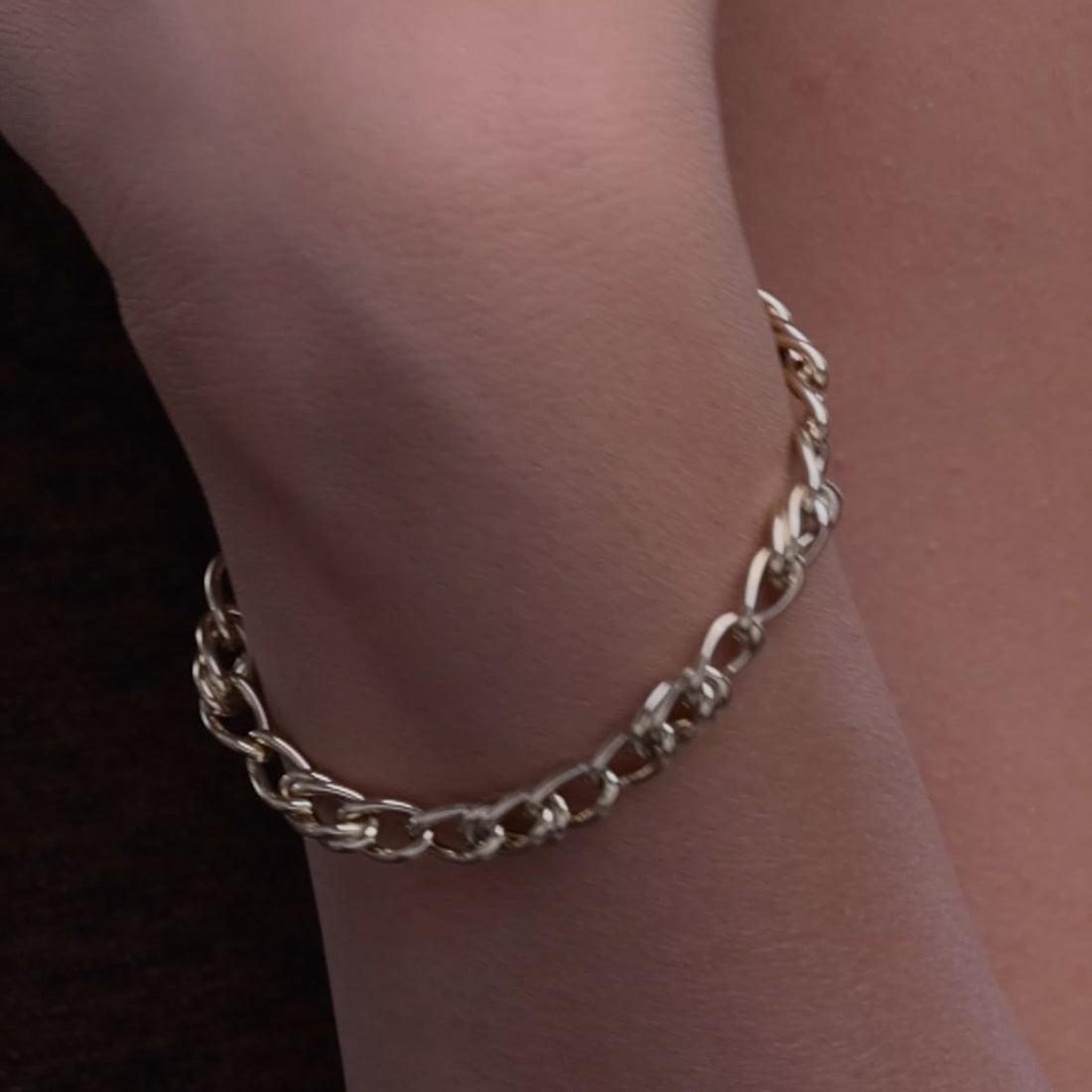 Aurora Classic Solid Gold Wheat Link Bracelet