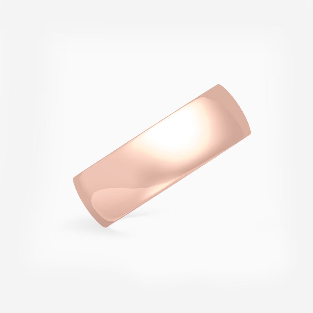 High Polished Classic Wedding Band in Solid Gold