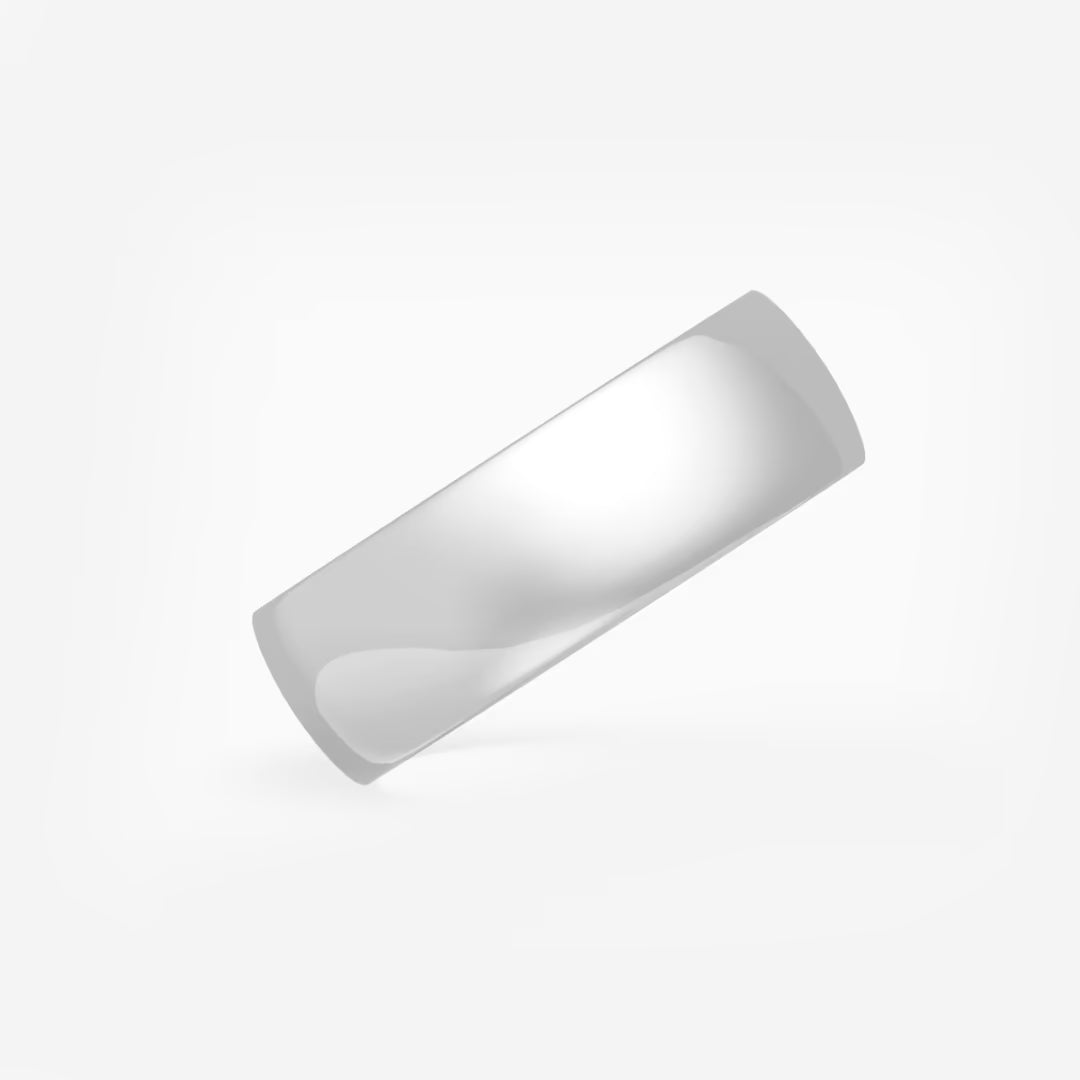 High Polished Classic Wedding Band in Solid Gold