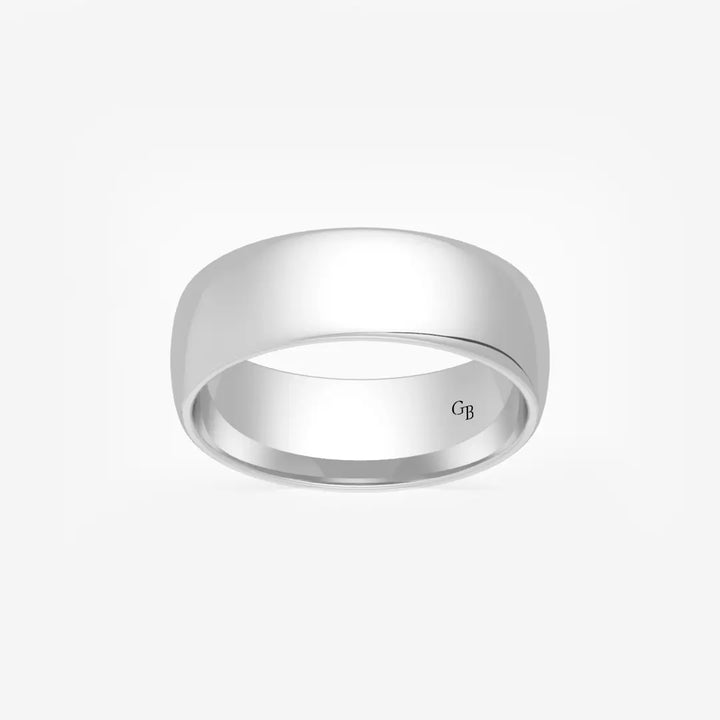 High Polished Classic Wedding Band in Solid Gold