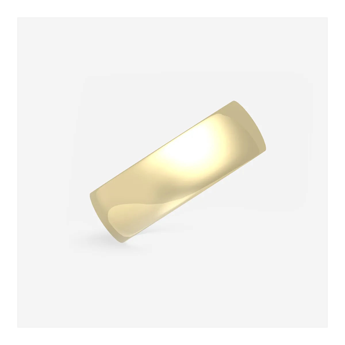 High Polished Classic Wedding Band in Solid Gold