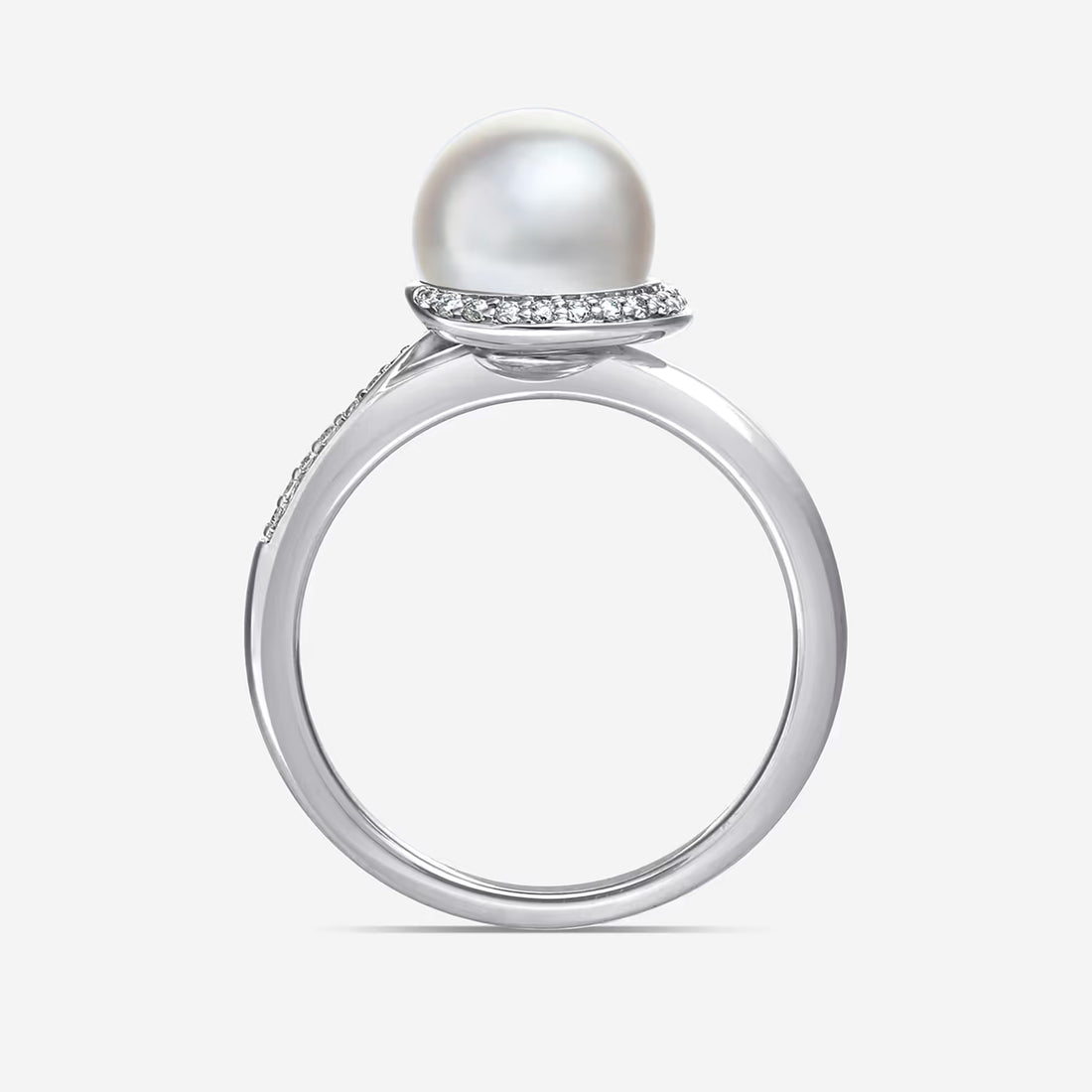 Lumivéra Akoya Pearl & Lab-Grown Diamond Ring