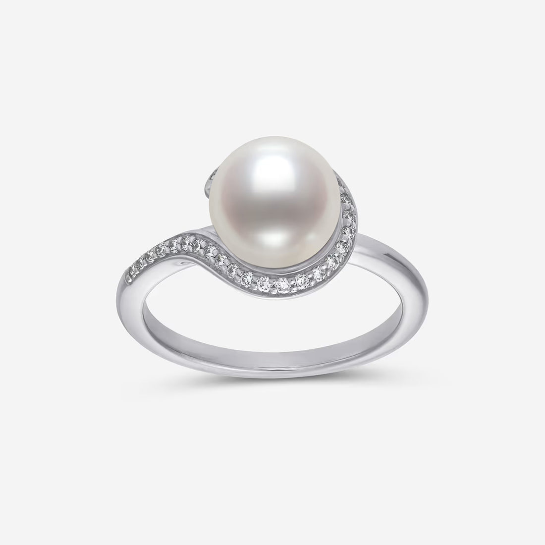 Lumivéra Akoya Pearl & Lab-Grown Diamond Ring