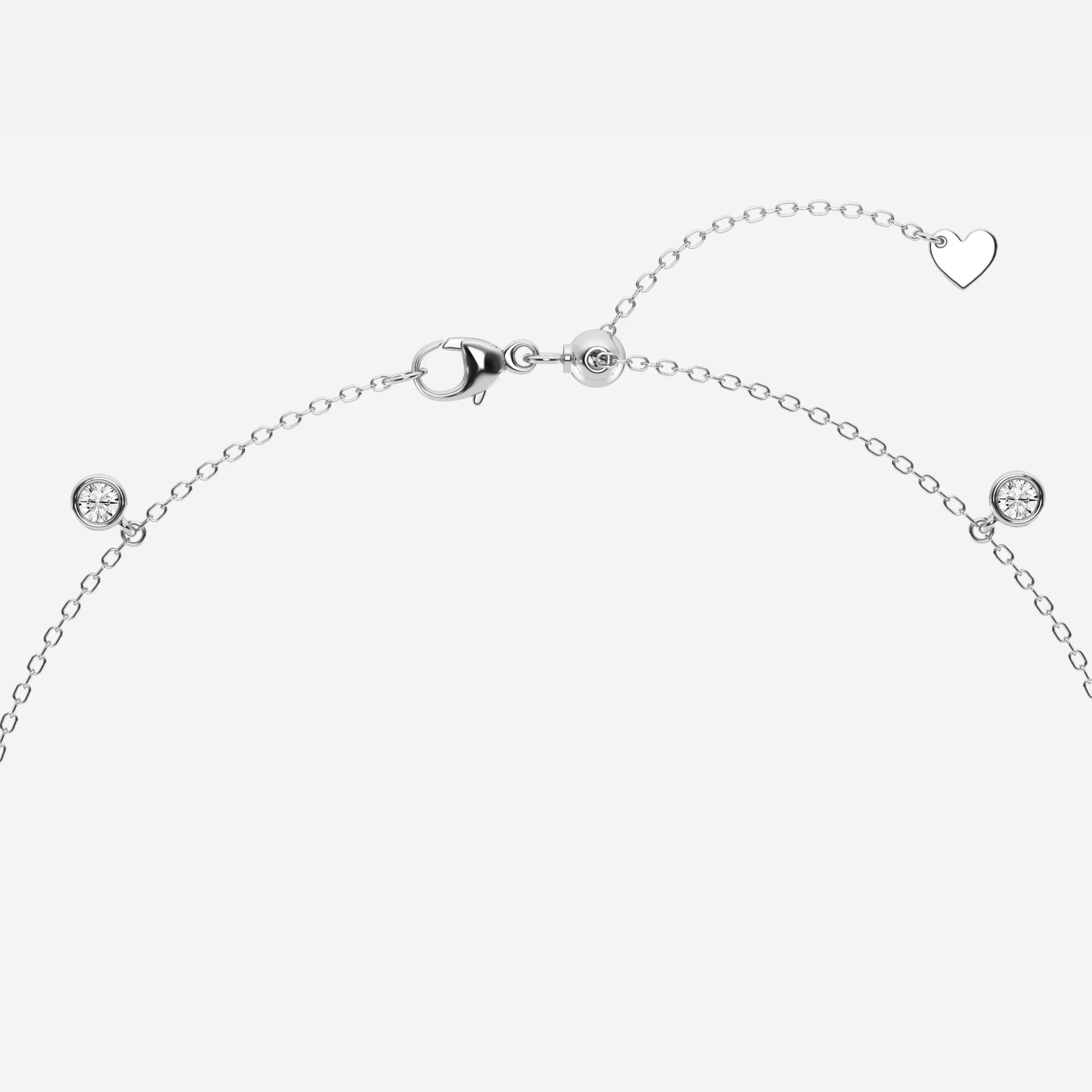 Celestia Multi-Shape Lab Grown Diamond Dangle Charm Anklet