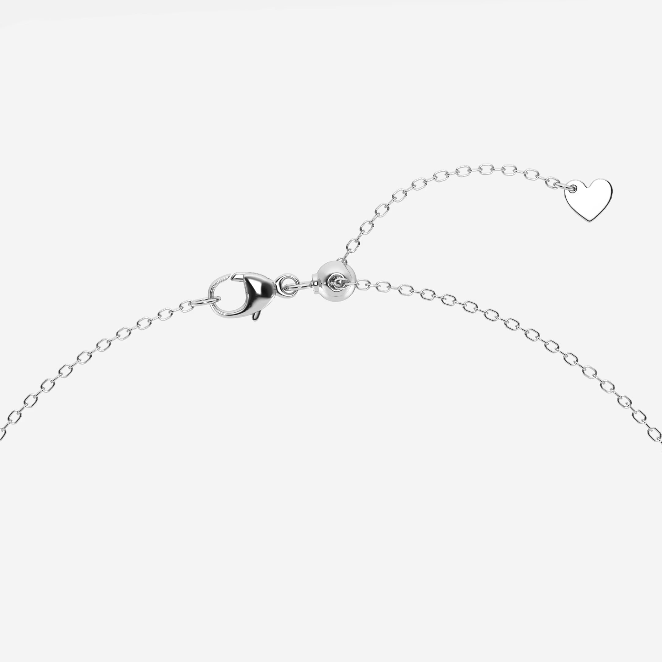 Guardian Glow Round Lab Grown Diamond Evil Eye Anklet