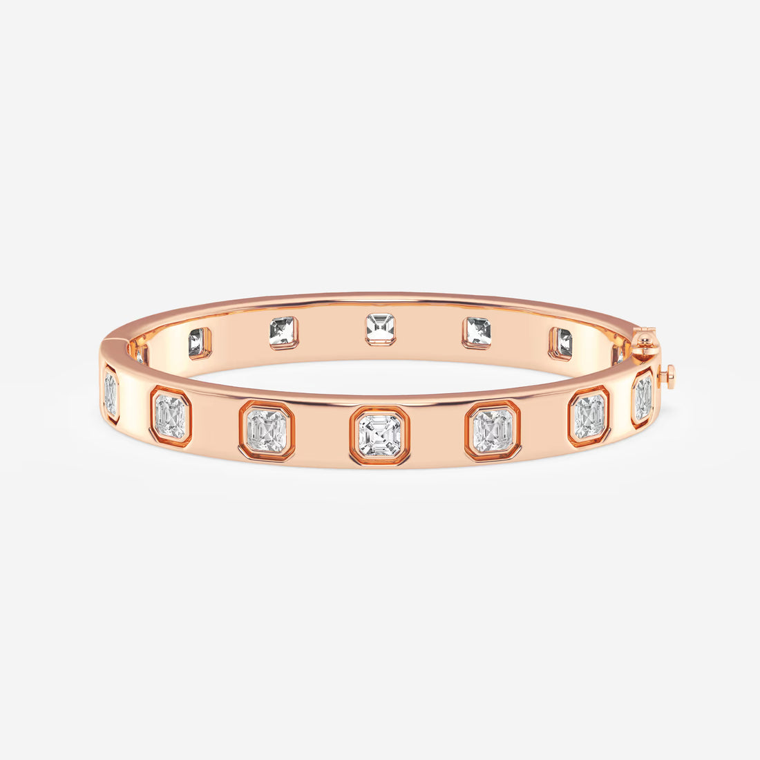 Regalia Asscher Lab Grown Diamond Classic Bangle Bracelet