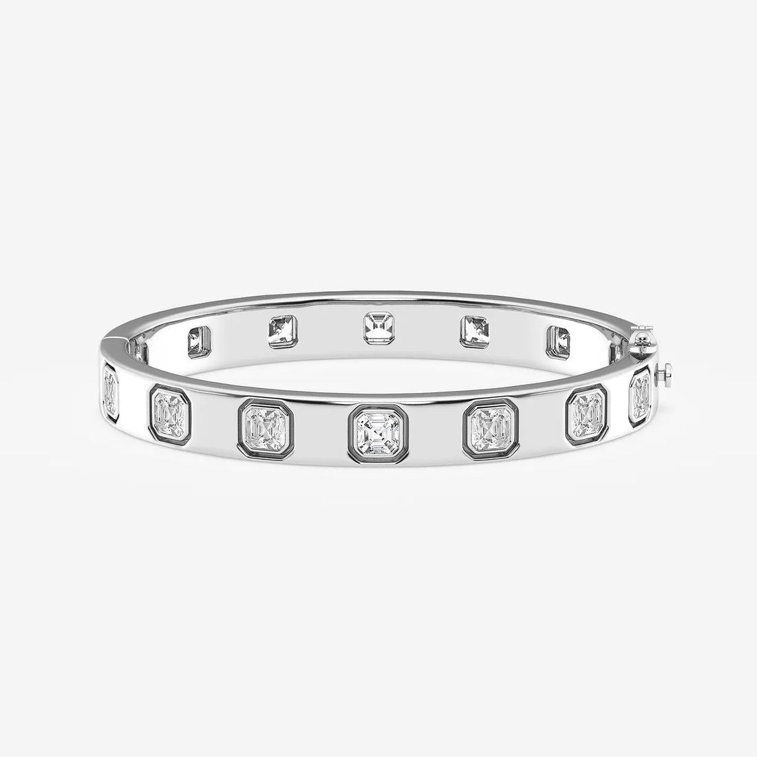 Regalia Asscher Lab Grown Diamond Classic Bangle Bracelet