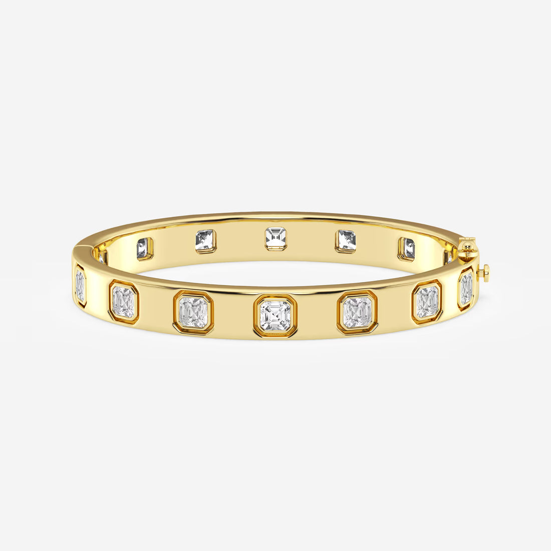 Regalia Asscher Lab Grown Diamond Classic Bangle Bracelet