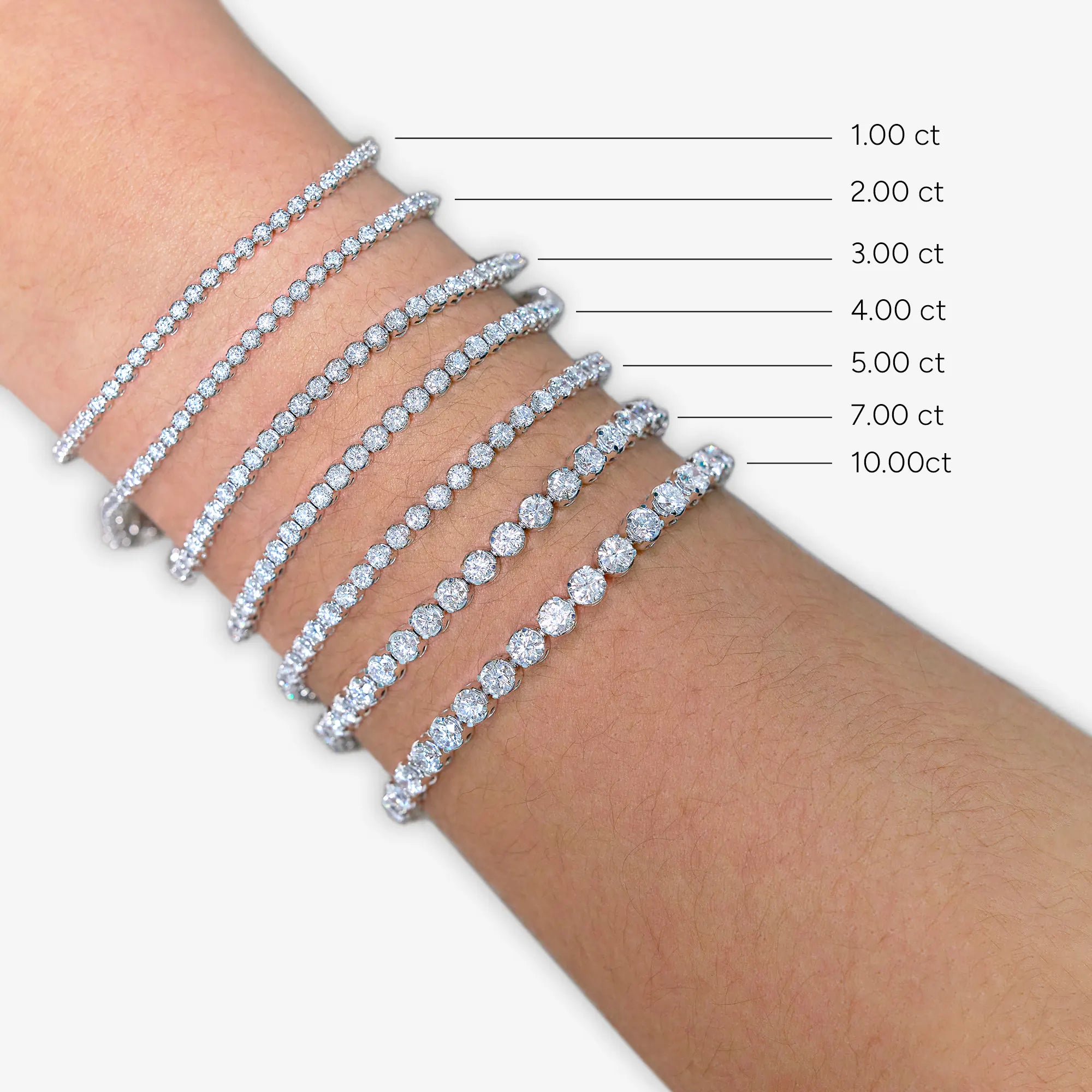 Eternal Radiance Round Lab Grown Diamond Tennis Bracelet