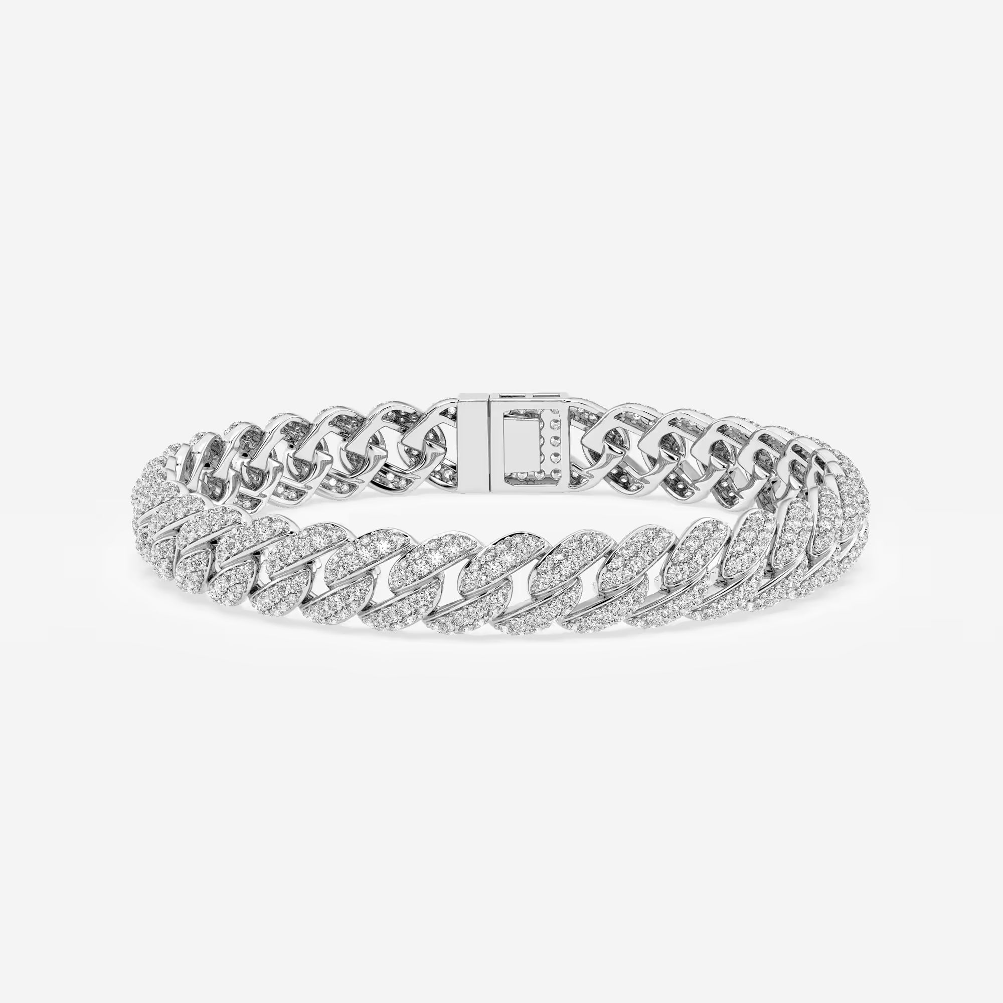 Imperial Ice Round Lab Grown Diamond Cuban Link Bracelet