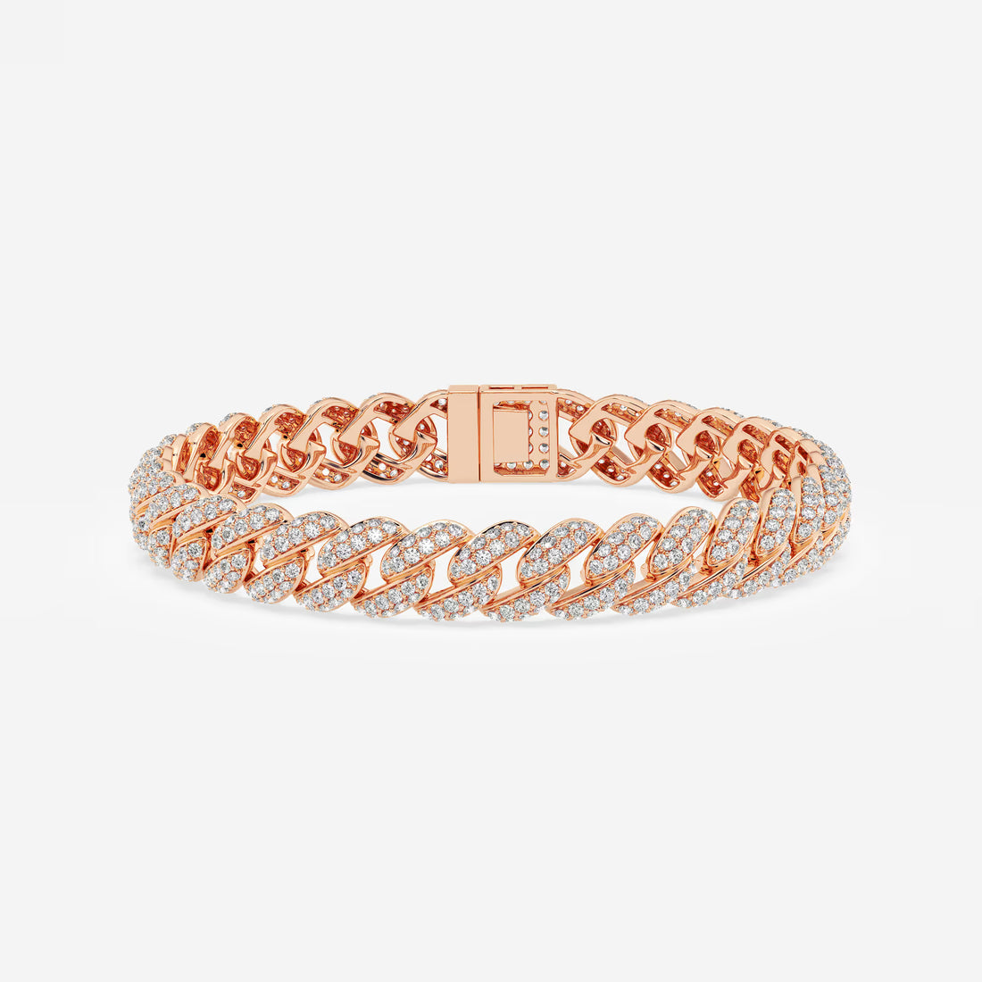 Imperial Ice Round Lab Grown Diamond Cuban Link Bracelet