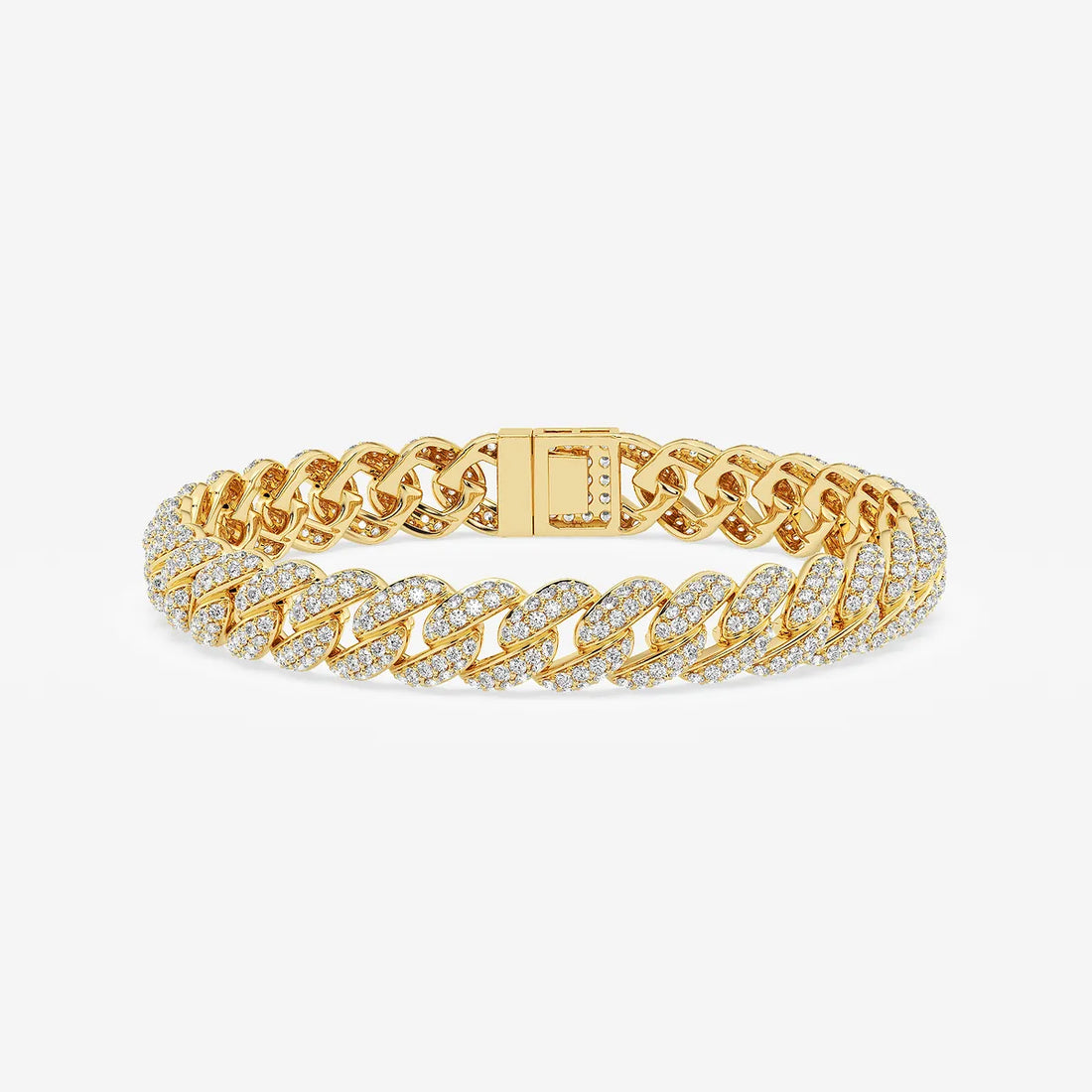 Imperial Ice Round Lab Grown Diamond Cuban Link Bracelet
