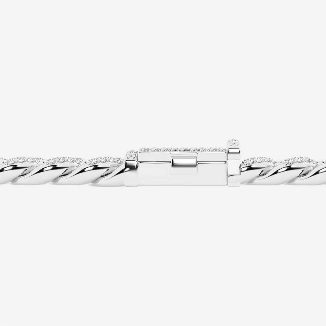 Havana Luxe Round Lab Grown Diamond Cuban Link Bracelet