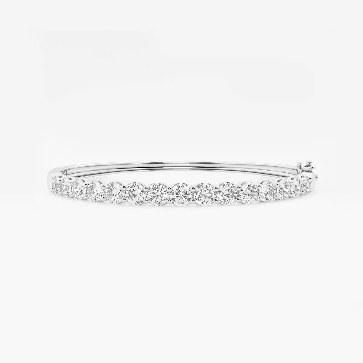 Eterna Glow Round Lab Grown Diamond Classic Bangle Bracelet