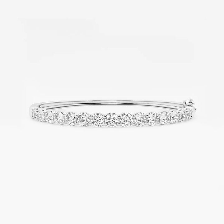 Eterna Glow Round Lab Grown Diamond Classic Bangle Bracelet