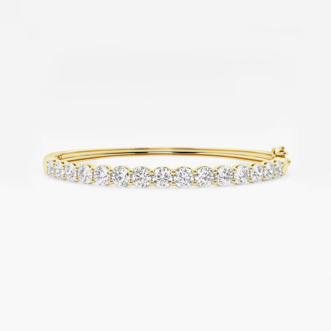 Eterna Glow Round Lab Grown Diamond Classic Bangle Bracelet