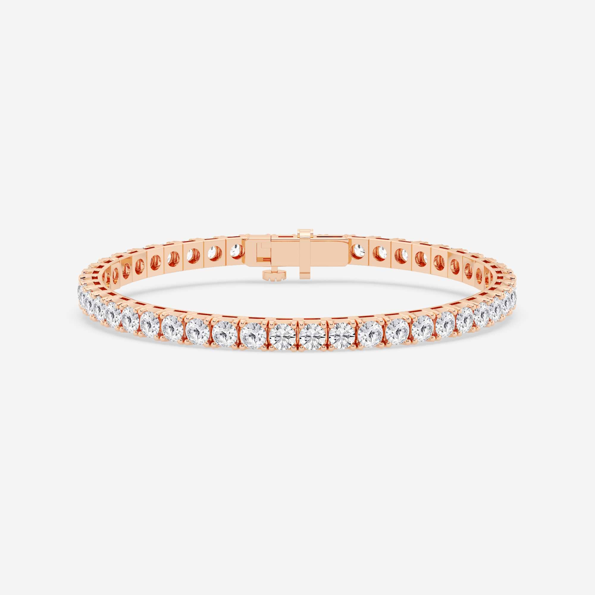 Eterna Shine Round Lab Grown Diamond Four-Prong Tennis Bracelet