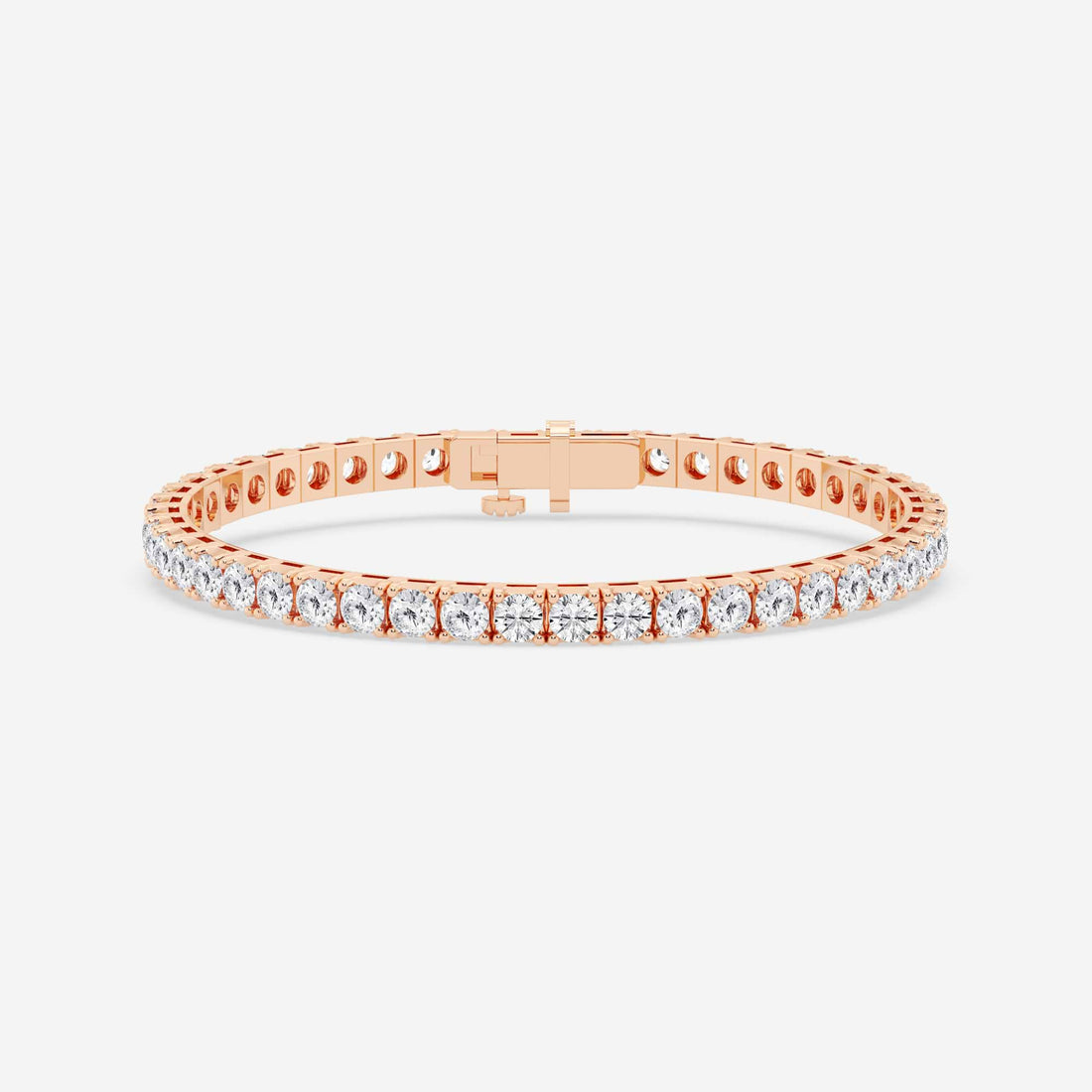 Eterna Shine Round Lab Grown Diamond Four-Prong Tennis Bracelet