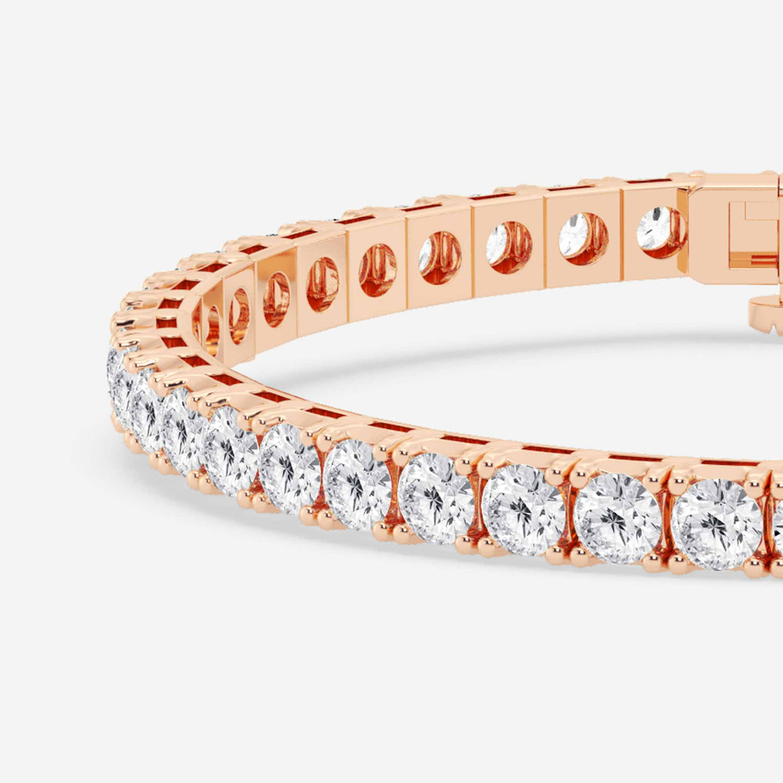 Eterna Shine Round Lab Grown Diamond Four-Prong Tennis Bracelet