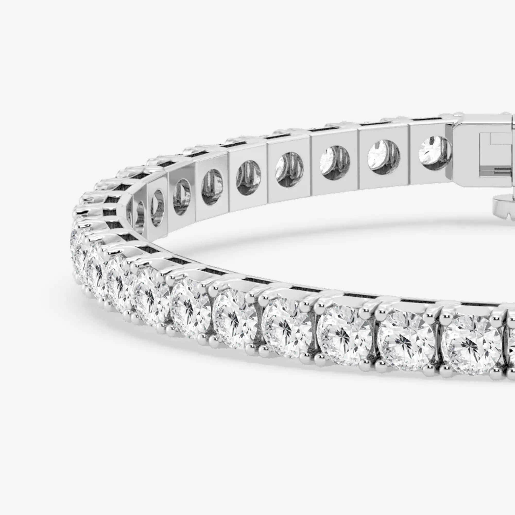 Eterna Shine Round Lab Grown Diamond Four-Prong Tennis Bracelet