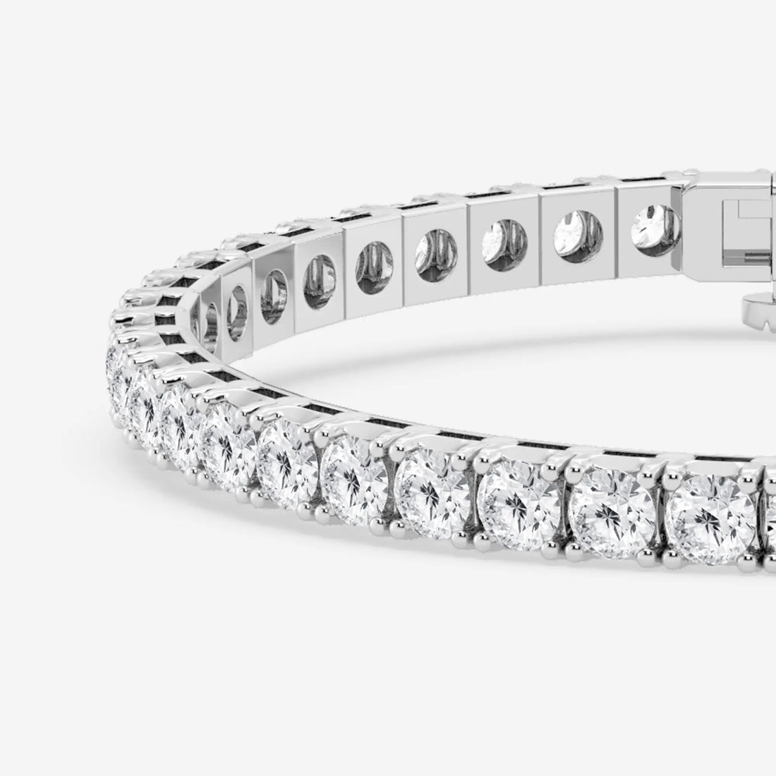 Eterna Shine Round Lab Grown Diamond Four-Prong Tennis Bracelet