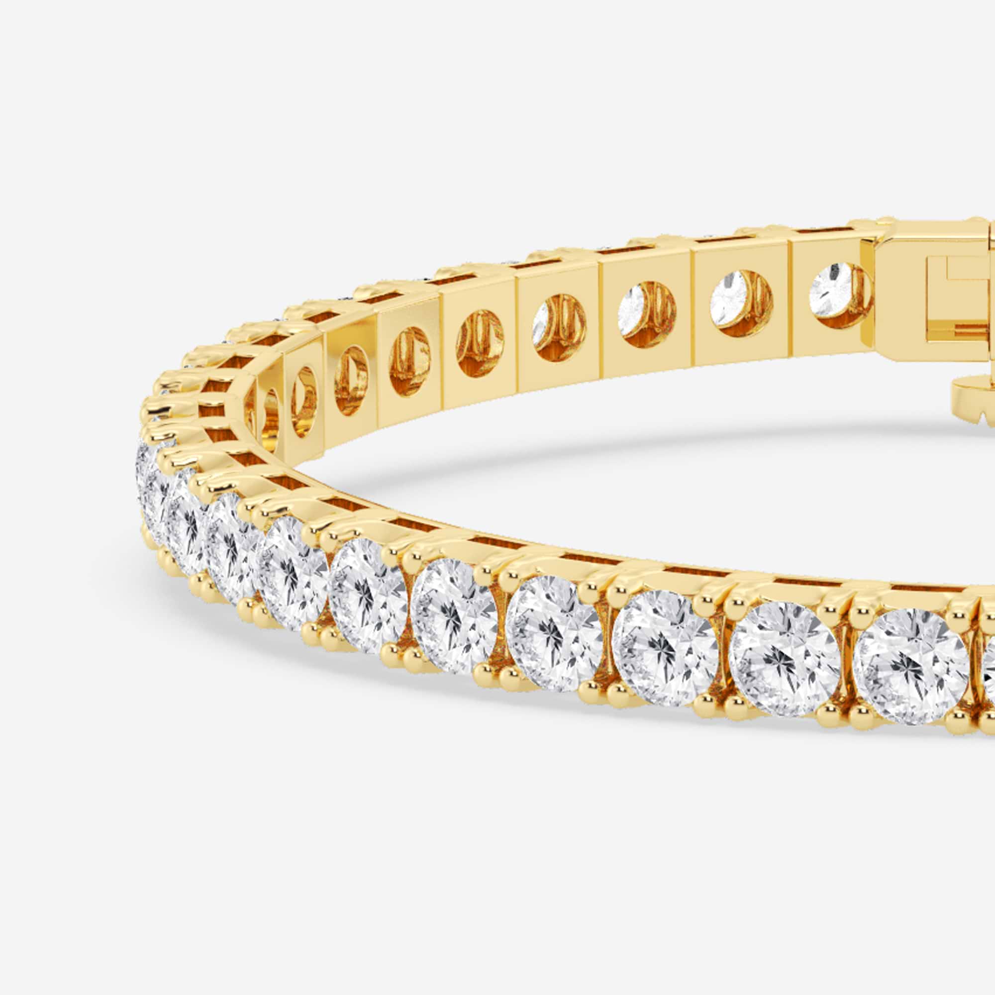 Eterna Shine Round Lab Grown Diamond Four-Prong Tennis Bracelet