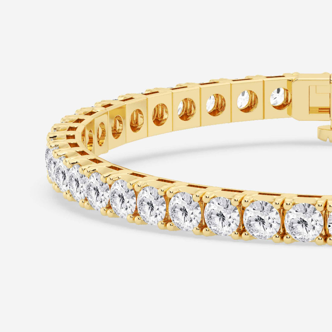 Eterna Shine Round Lab Grown Diamond Four-Prong Tennis Bracelet