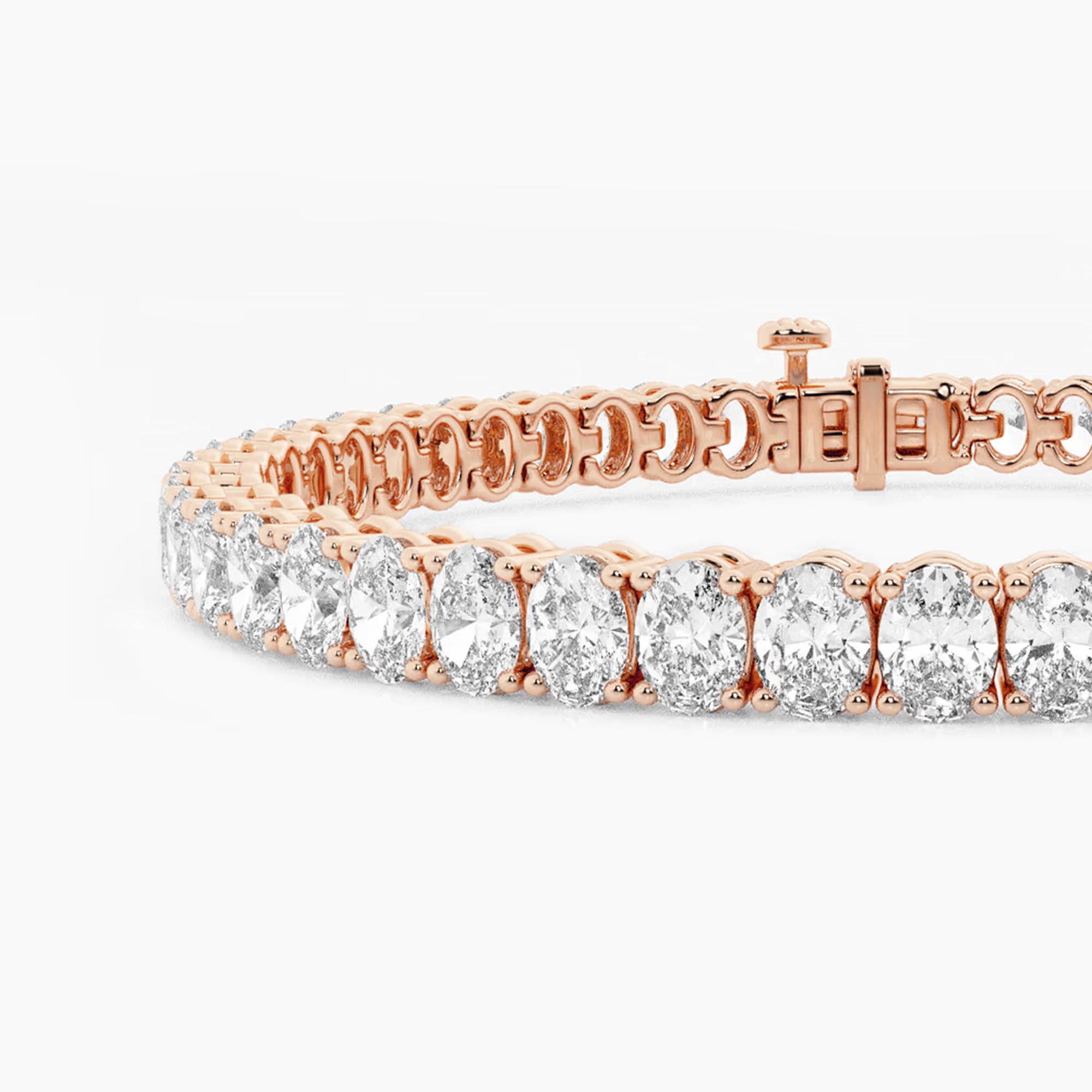Eterna Oval Lab Grown Diamond Classic Tennis Bracelet