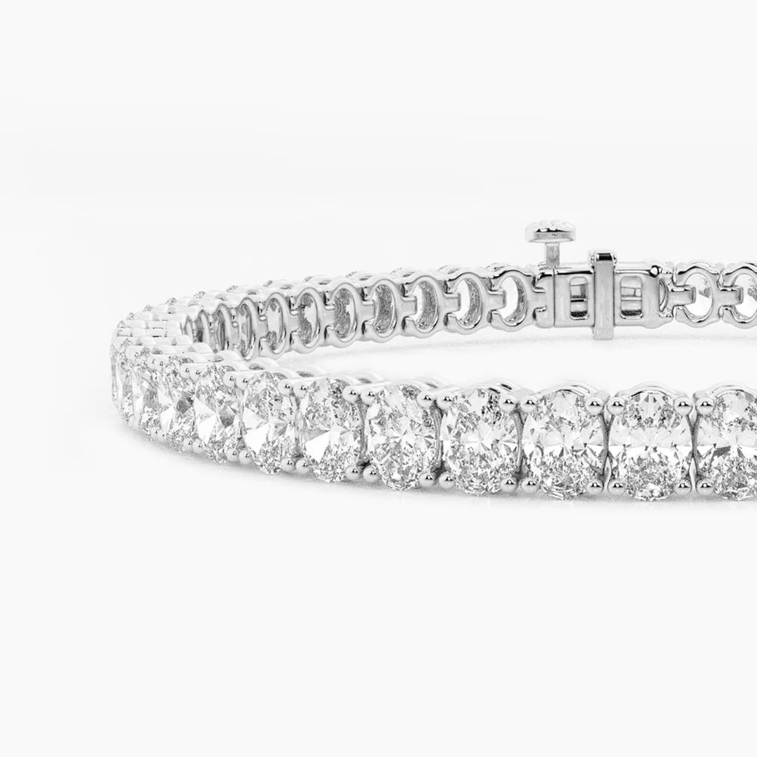 Eterna Oval Lab Grown Diamond Classic Tennis Bracelet