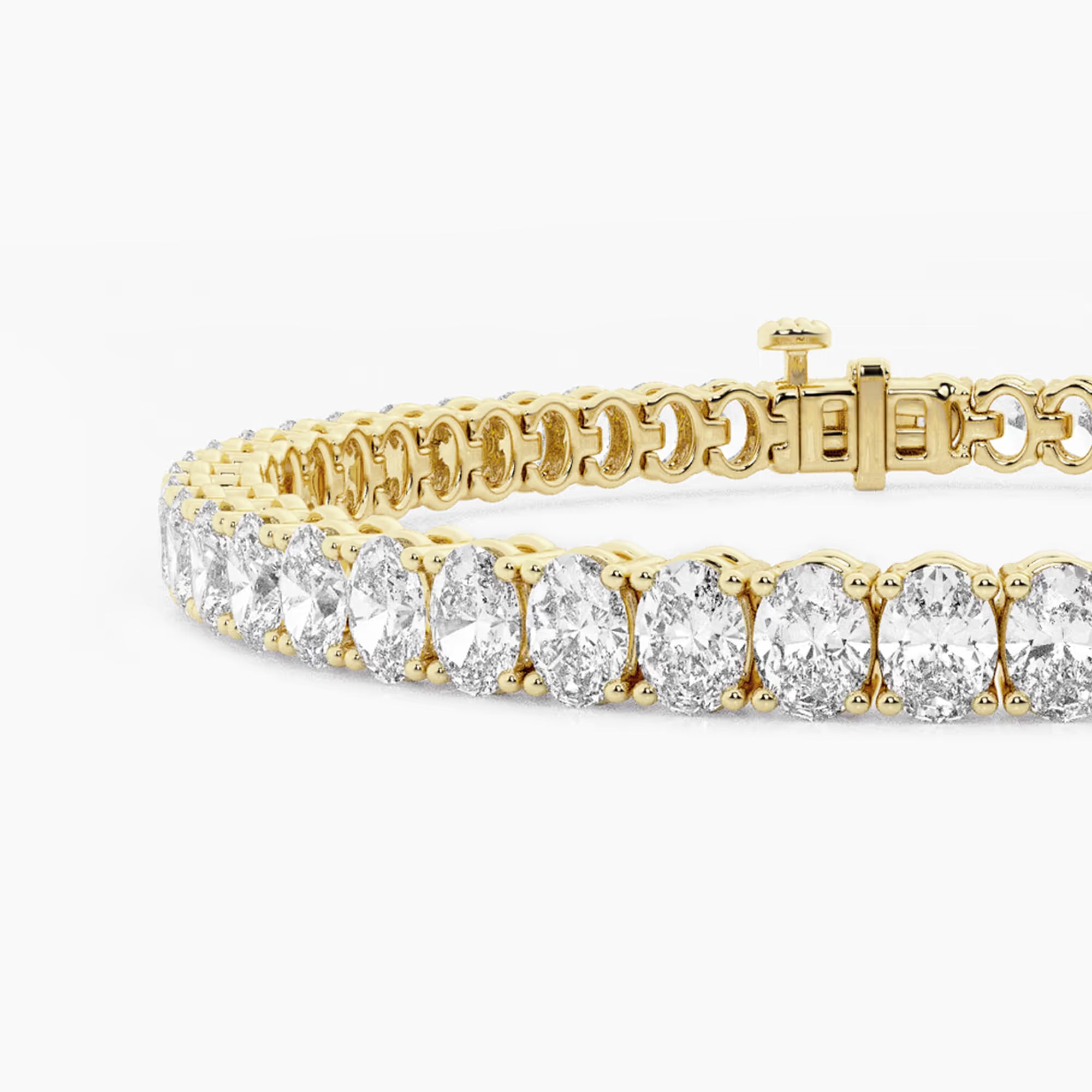 Eterna Oval Lab Grown Diamond Classic Tennis Bracelet