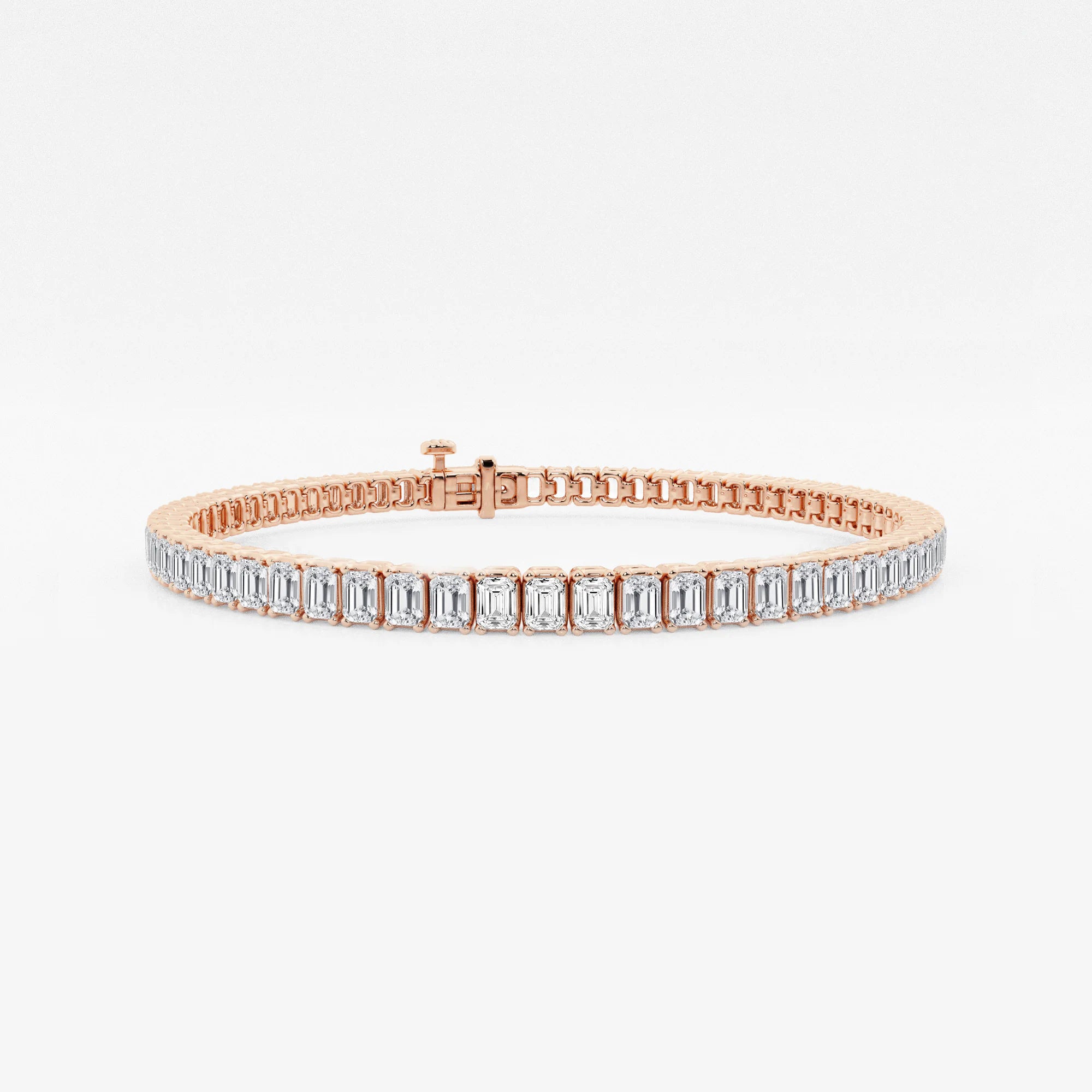 Elvaria Emerald Lab Grown Diamond Classic Tennis Bracelet
