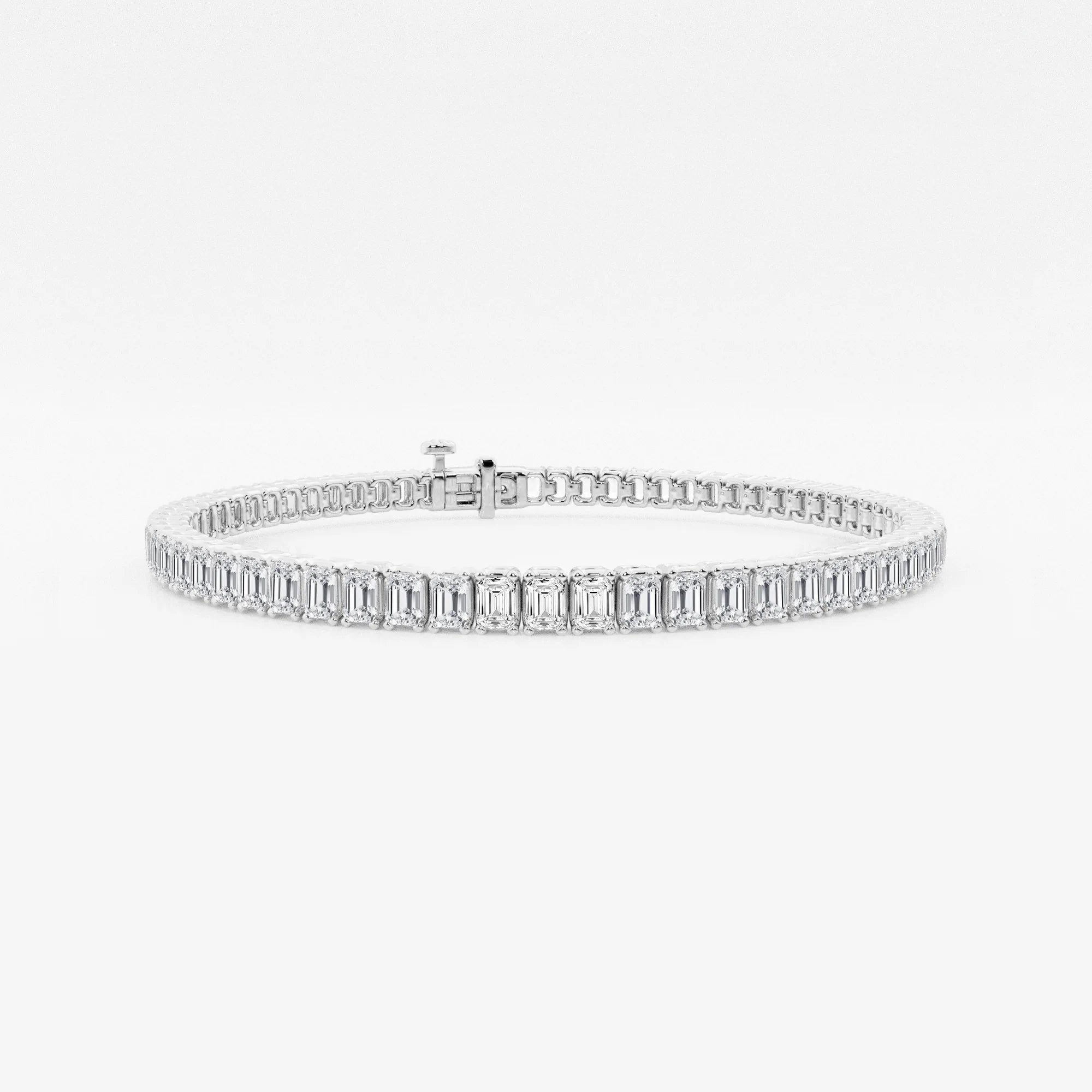 Elvaria Emerald Lab Grown Diamond Classic Tennis Bracelet