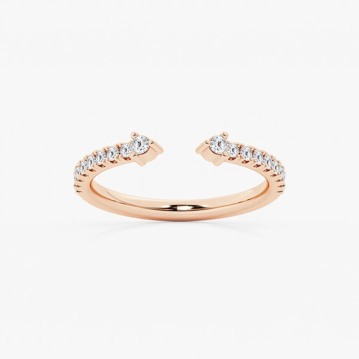 Nestelle Round Lab-Grown Diamond Micro Prong Nesting Wedding Band