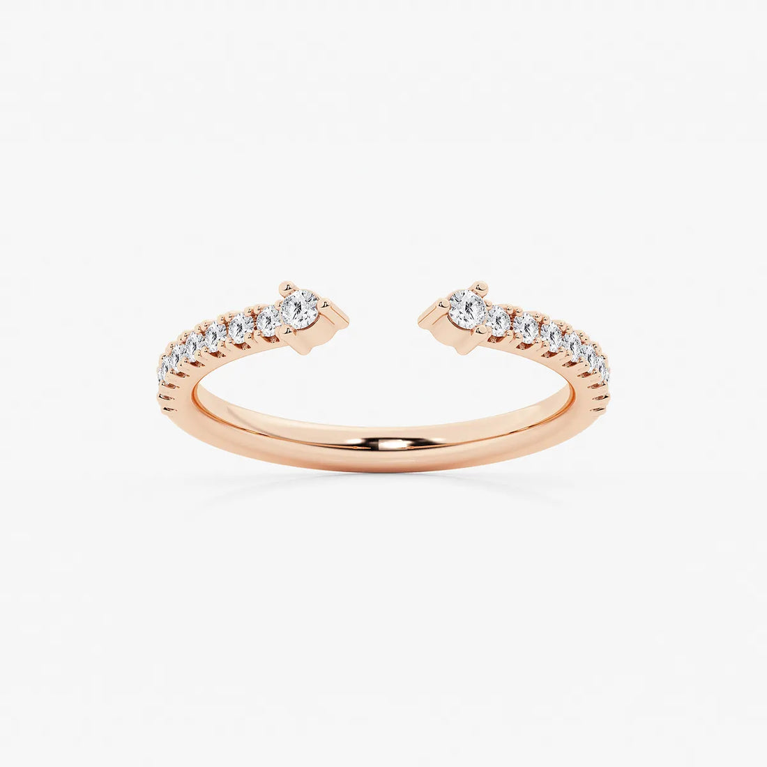 Nestelle Round Lab-Grown Diamond Micro Prong Nesting Wedding Band