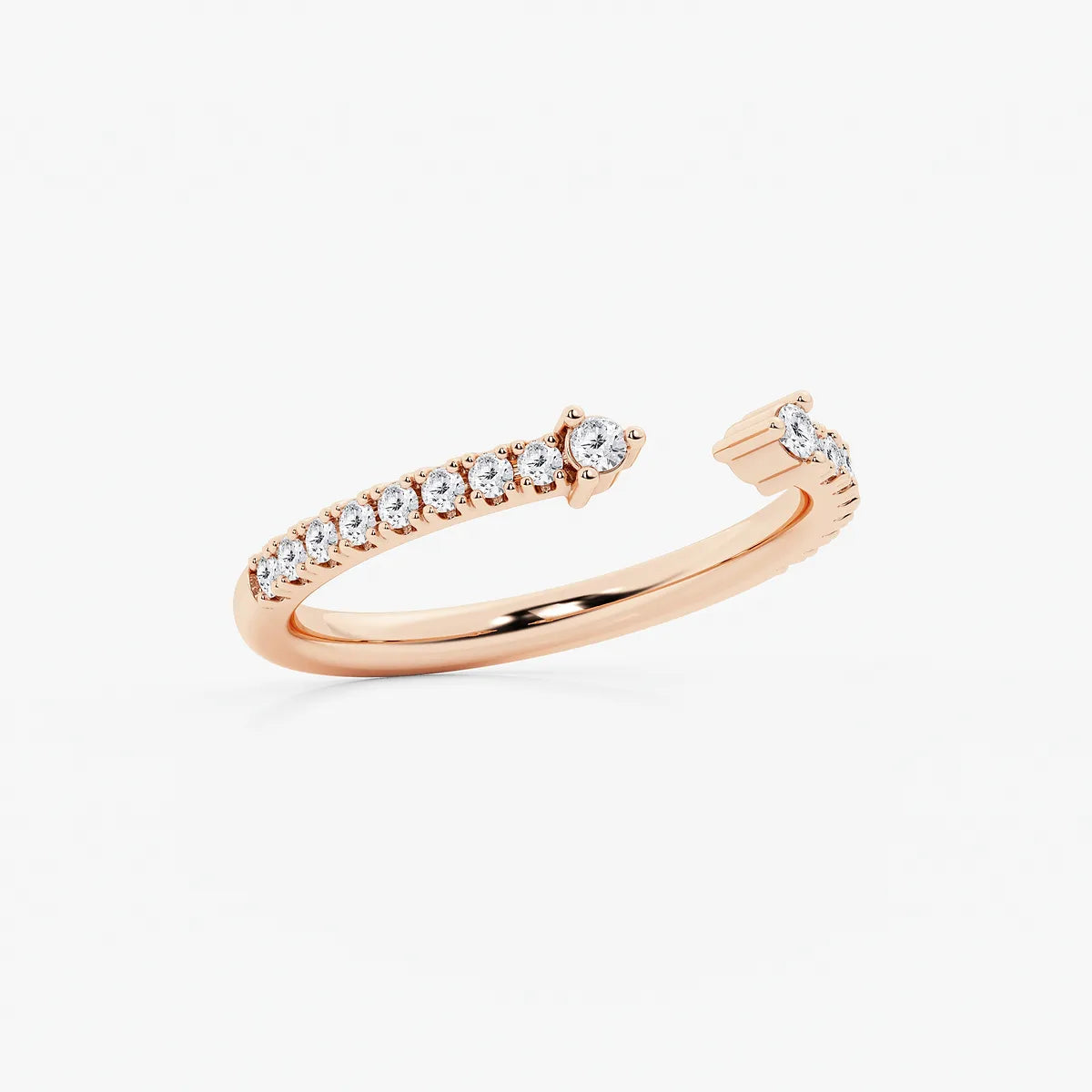 Nestelle Round Lab-Grown Diamond Micro Prong Nesting Wedding Band