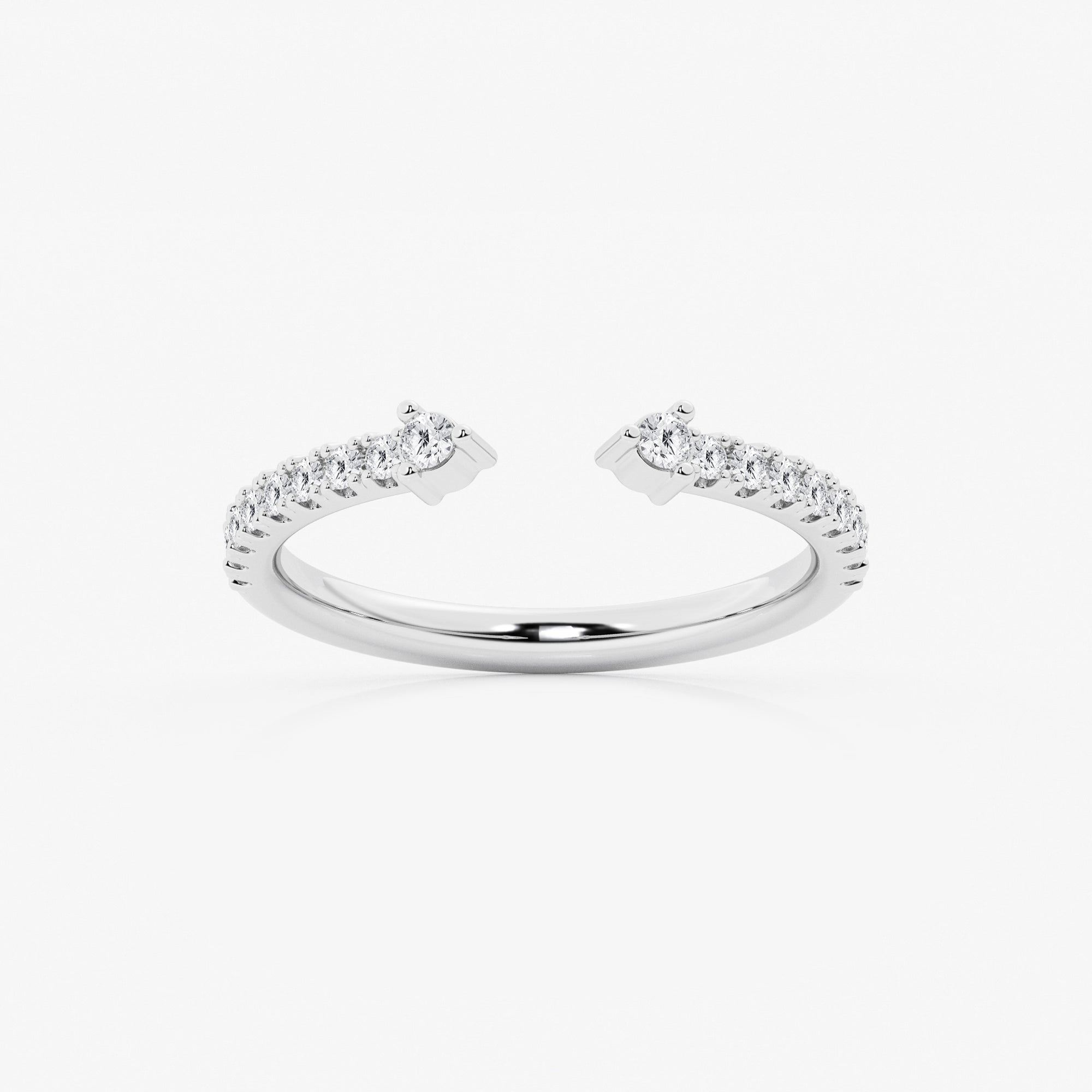 Nestelle Round Lab-Grown Diamond Micro Prong Nesting Wedding Band