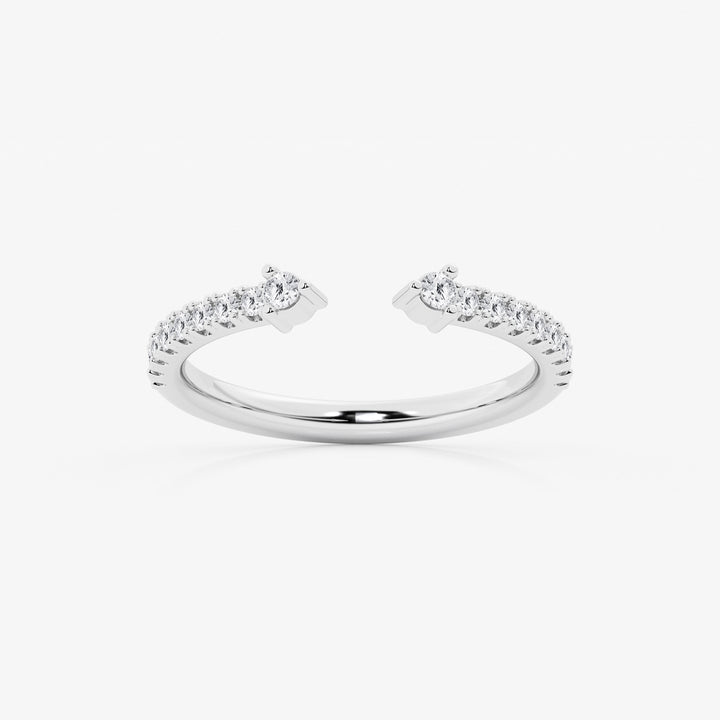 Nestelle Round Lab-Grown Diamond Micro Prong Nesting Wedding Band