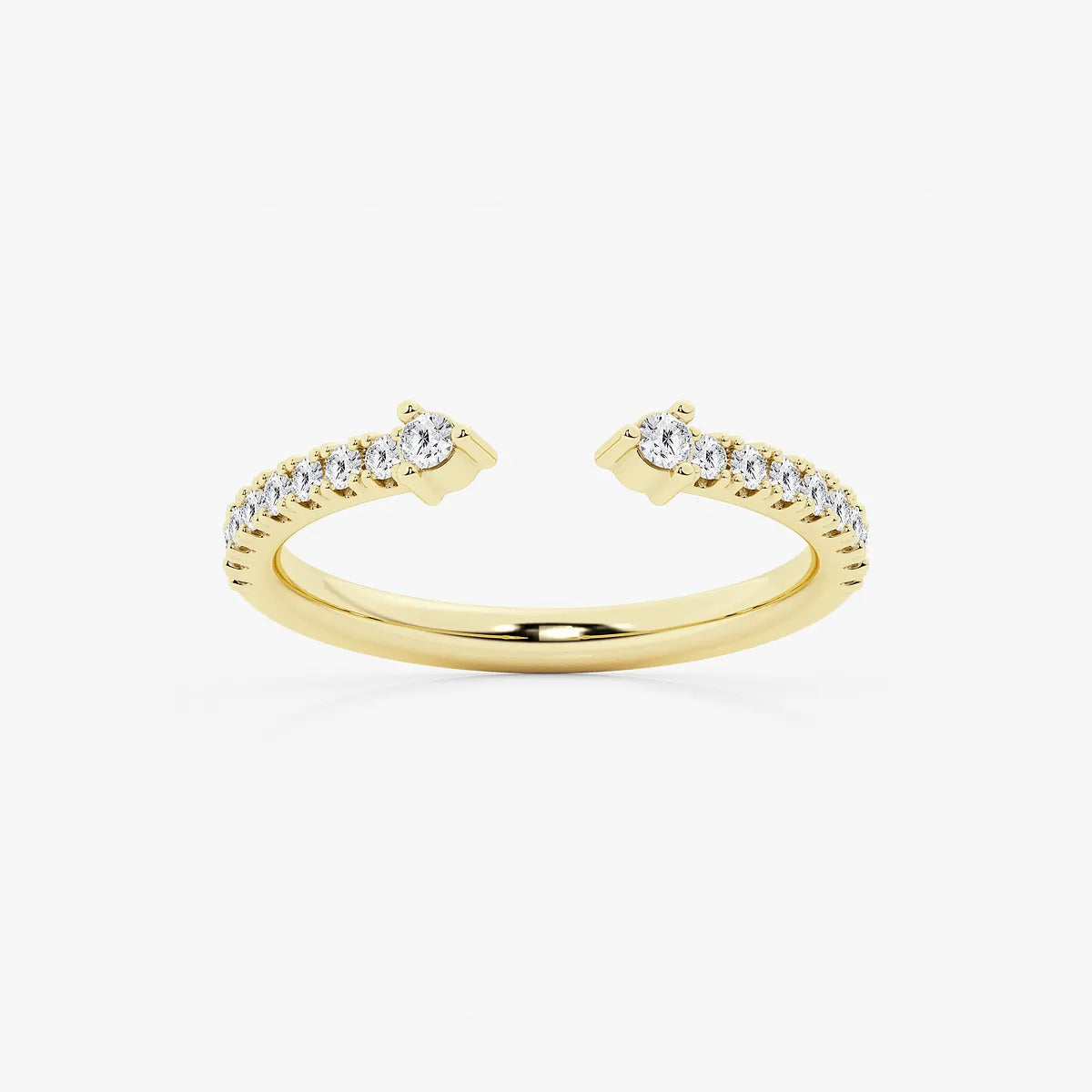 Nestelle Round Lab-Grown Diamond Micro Prong Nesting Wedding Band
