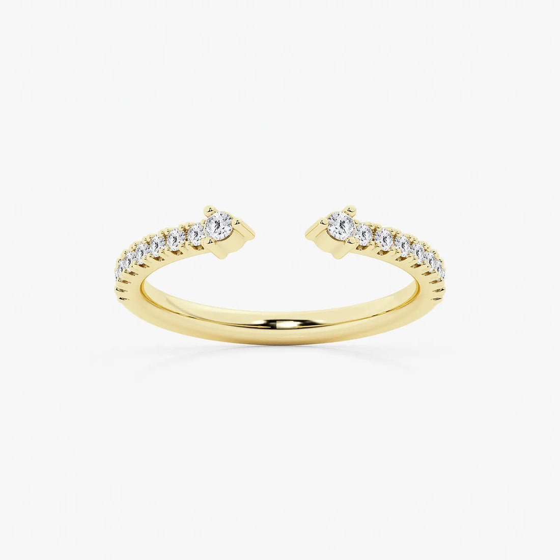 Nestelle Round Lab-Grown Diamond Micro Prong Nesting Wedding Band