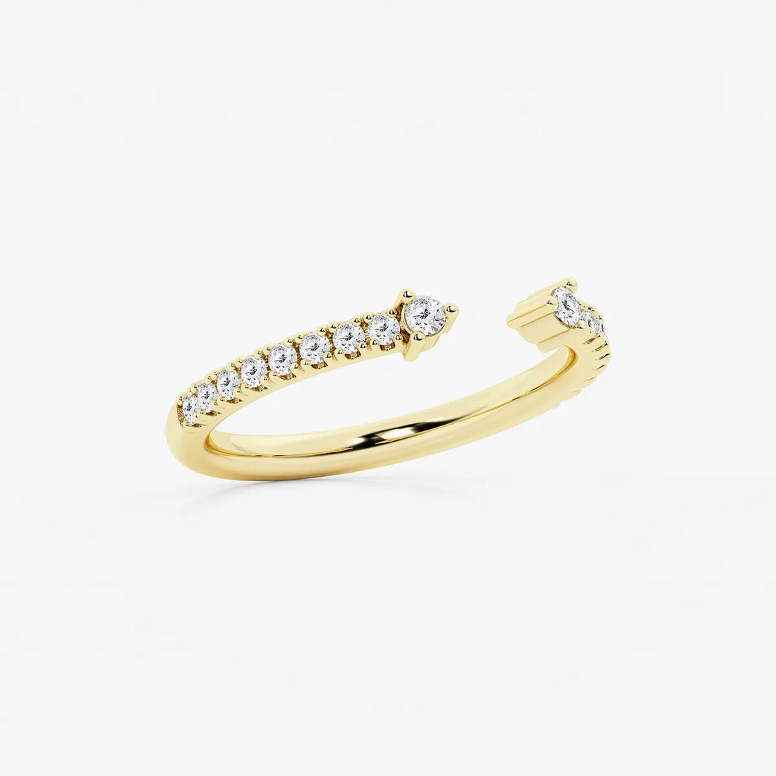 Nestelle Round Lab-Grown Diamond Micro Prong Nesting Wedding Band
