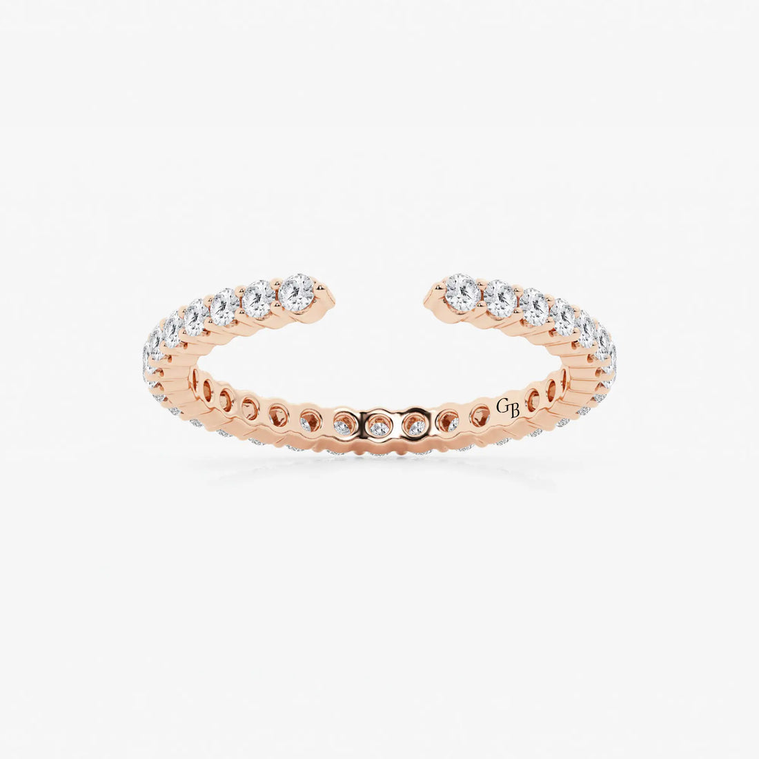 Nestoria Round Lab-Grown Diamond Prong Set Nesting Wedding Band