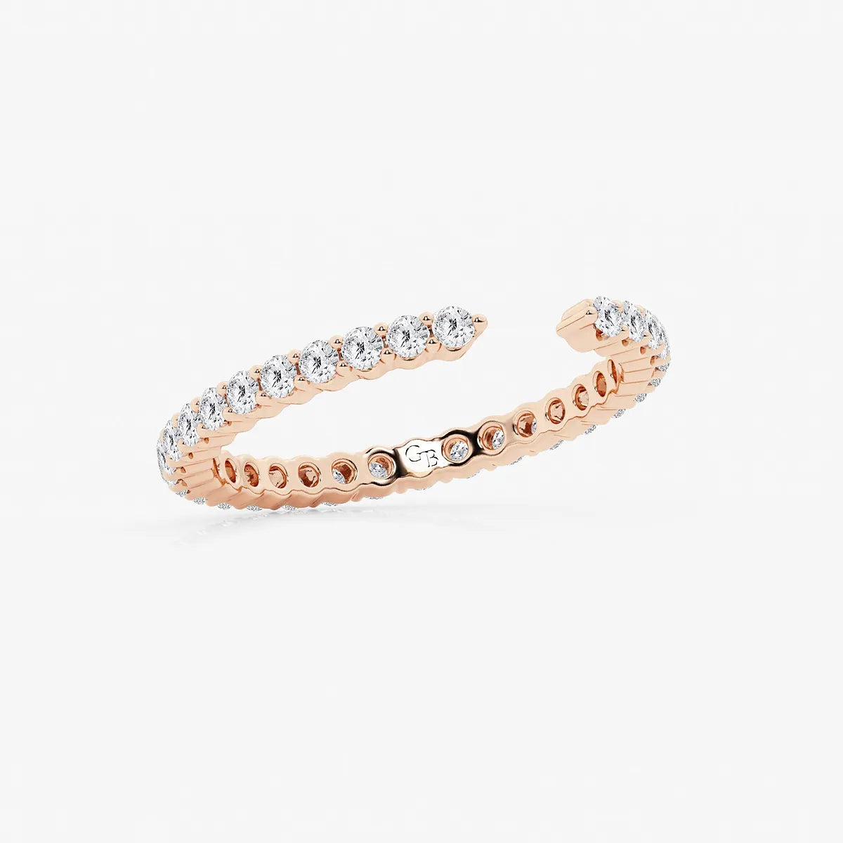 Nestoria Round Lab-Grown Diamond Prong Set Nesting Wedding Band