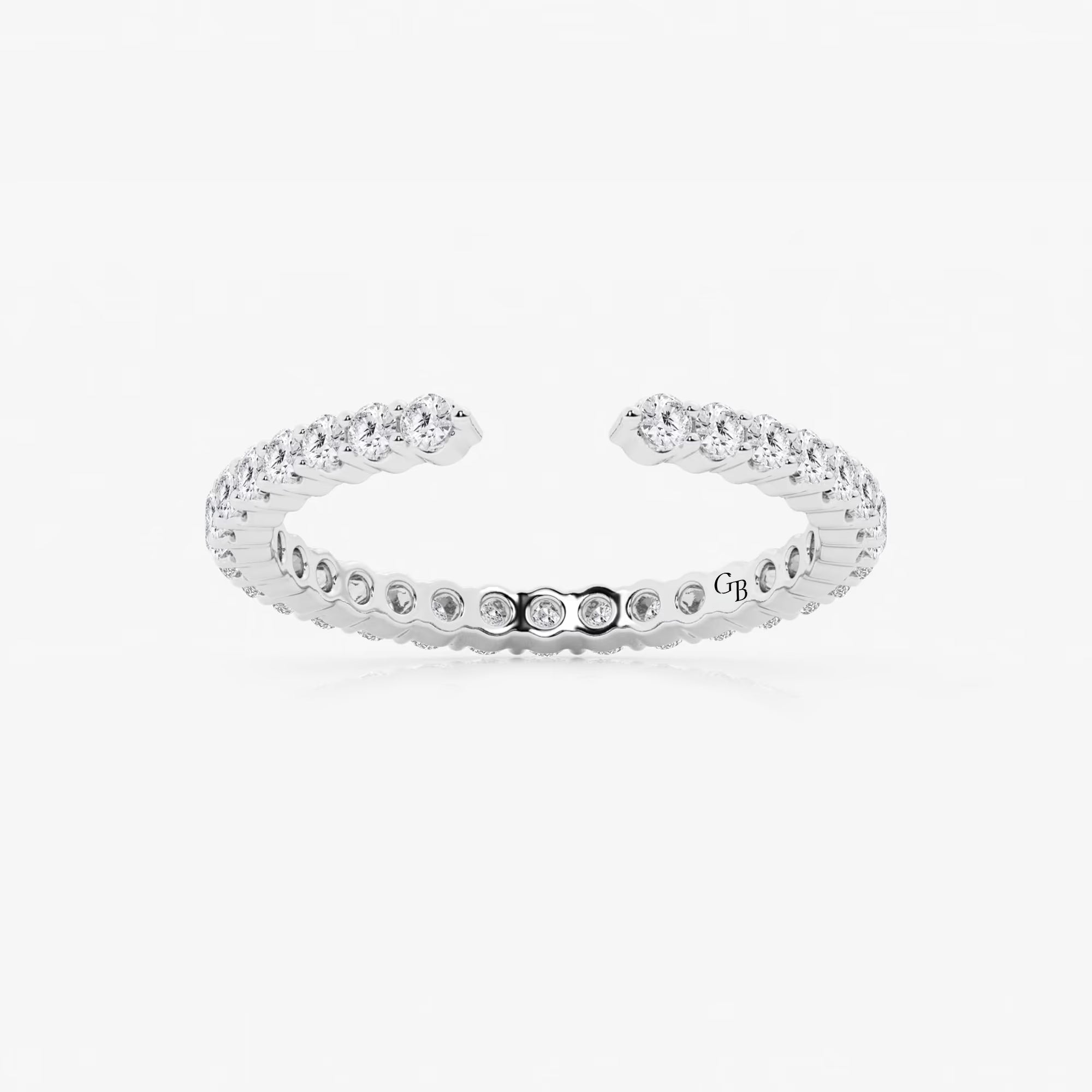 Nestoria Round Lab-Grown Diamond Prong Set Nesting Wedding Band
