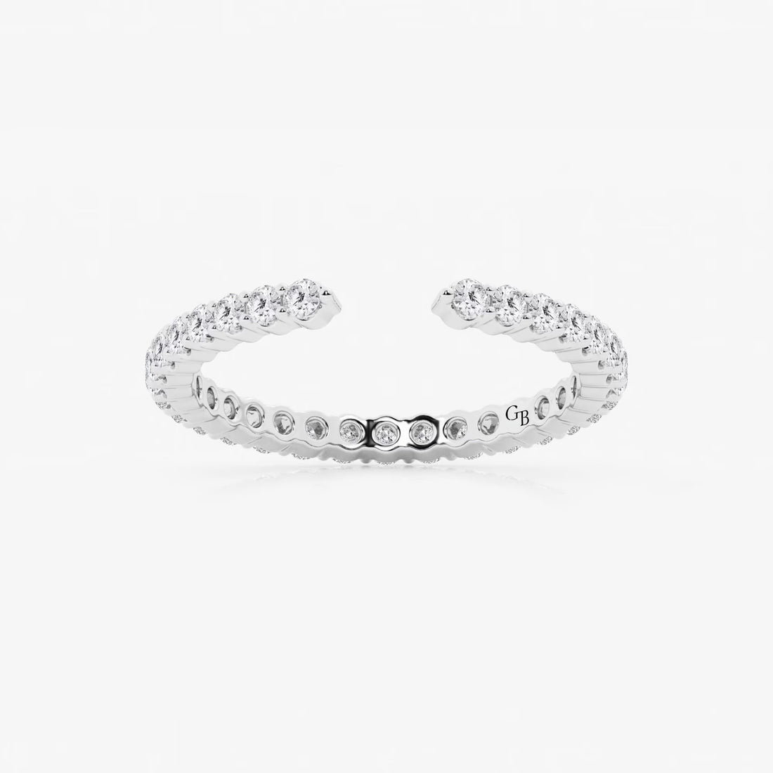 Nestoria Round Lab-Grown Diamond Prong Set Nesting Wedding Band
