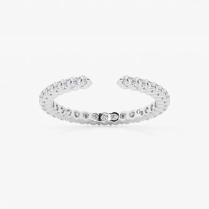 Nestoria Round Lab-Grown Diamond Prong Set Nesting Wedding Band