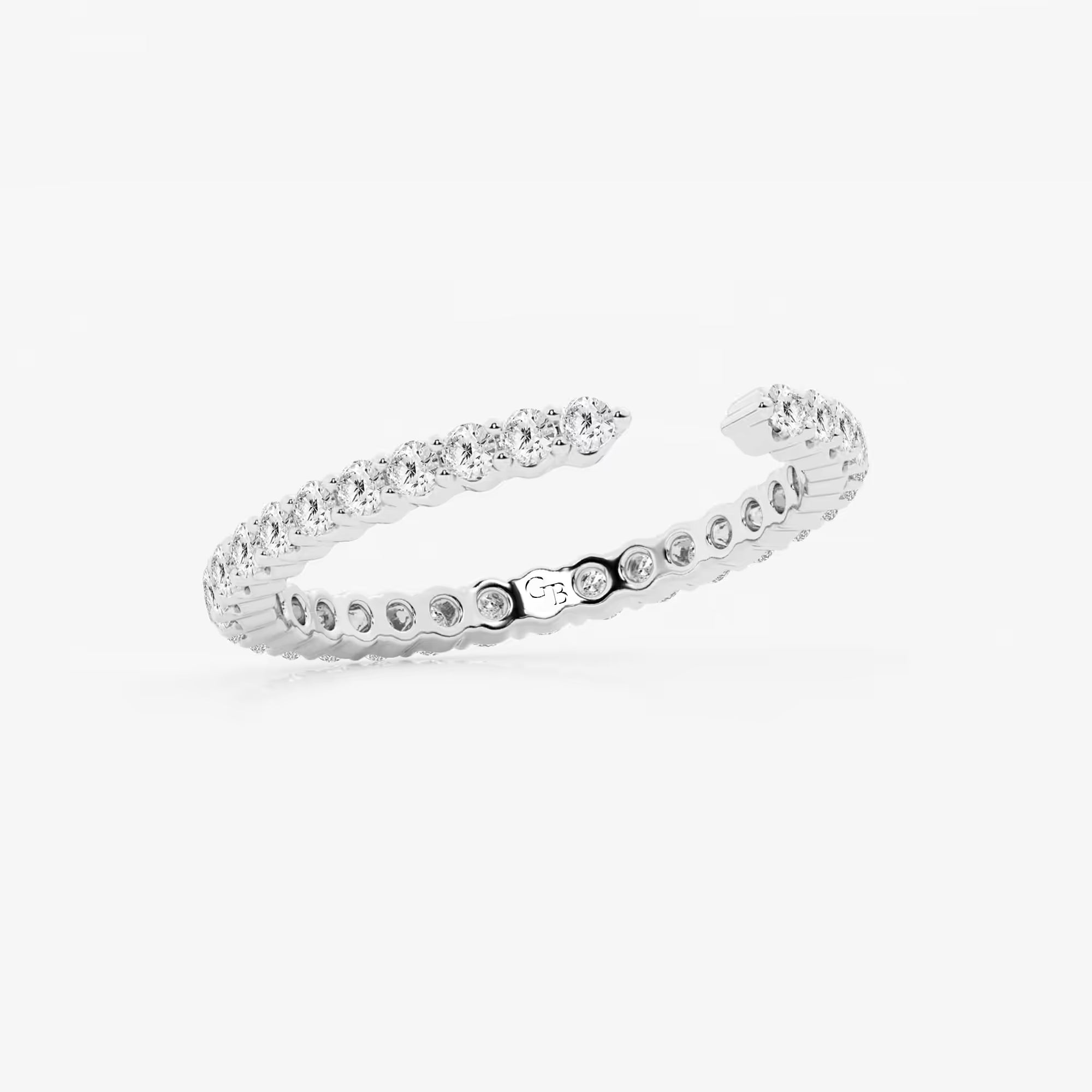 Nestoria Round Lab-Grown Diamond Prong Set Nesting Wedding Band