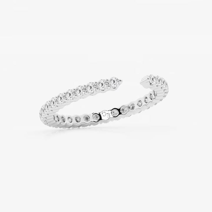 Nestoria Round Lab-Grown Diamond Prong Set Nesting Wedding Band